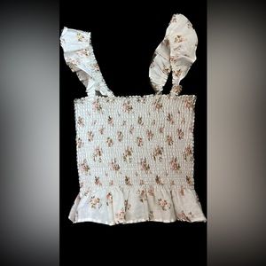 REFORMATION junebug linen floral top - NEVER WORN!